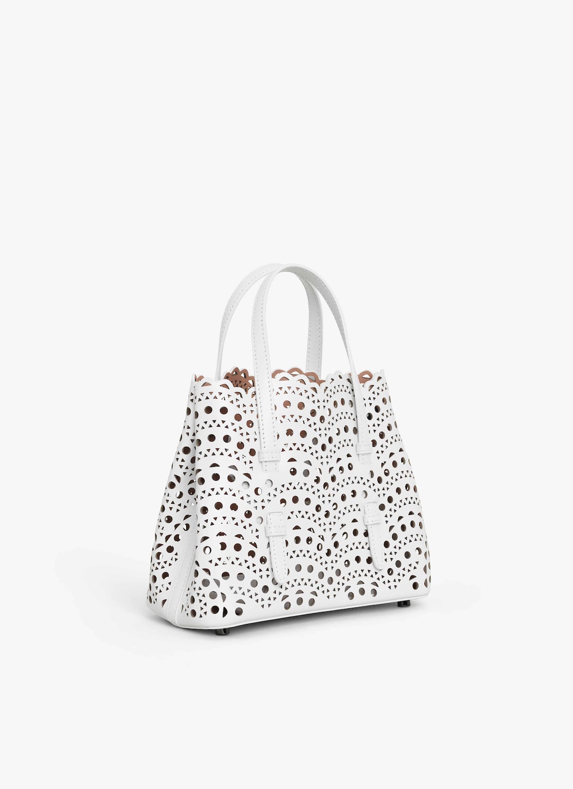 MINA 20 BAG IN VIENNE WAVE CALFSKIN ALAÏA OPTIC WHITE MINA 20 BAG IN VIENNE WAVE CALFSKIN